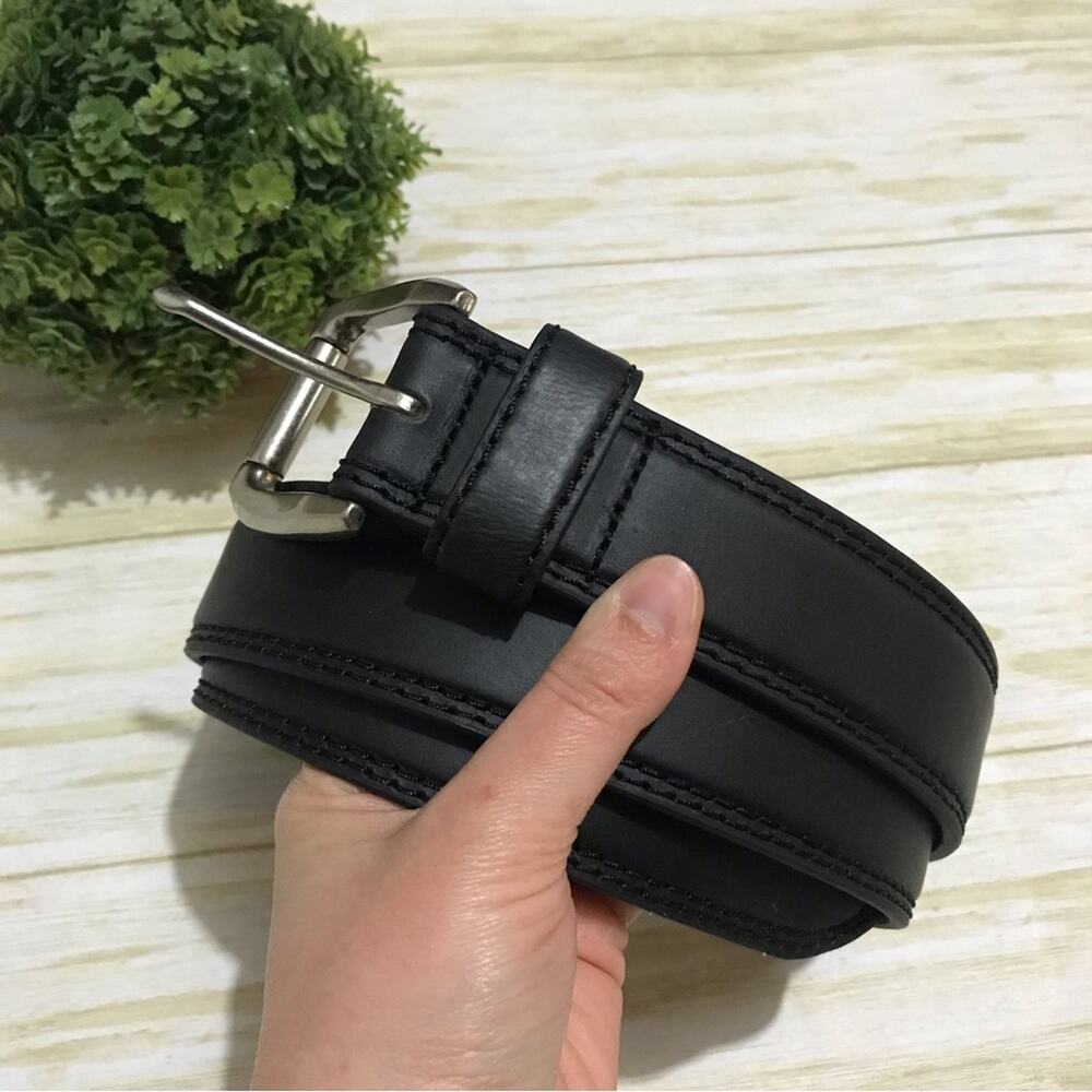 Genuine Leather Black Classic‎ Belt Mens Size Extra Large XL40
